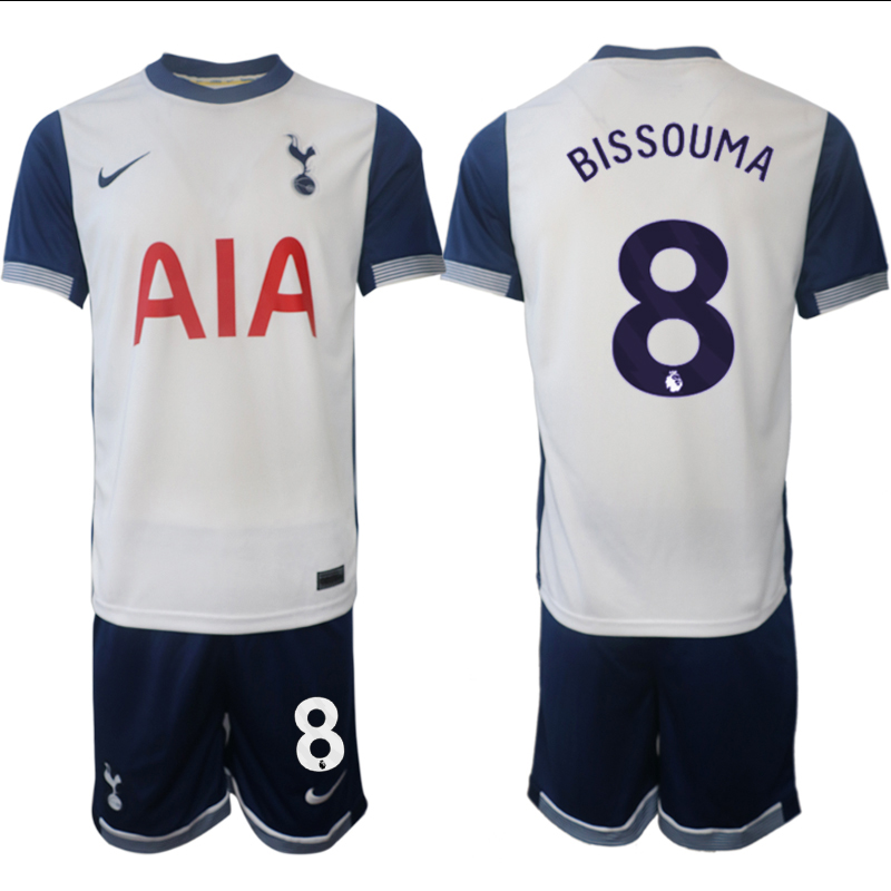 Men 2024-2025 Club Tottenham home White 8 Soccer Jersey